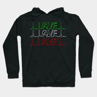 LATIDO DE CICLISMO DE ITALIA Hoodie